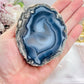 Natural Blue Agate Geode 9cm