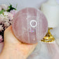 Huge Lavender Rose Quartz Sphere with Rainbows 1.06KG