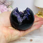 Large Druzy Amethyst Sphere on Stand 358g