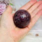 Red Onyx Sphere on Stand