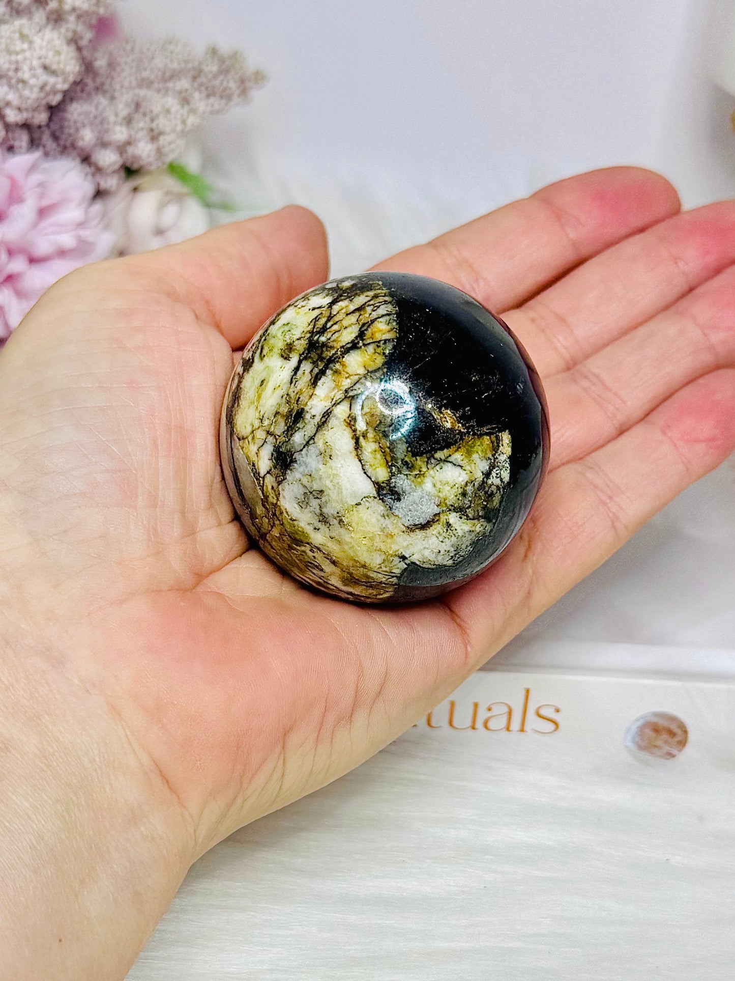 Rare Natural Purpurite Sphere On Stand 185g