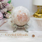 Pink Amethyst Druzy Sphere on Stand 362g