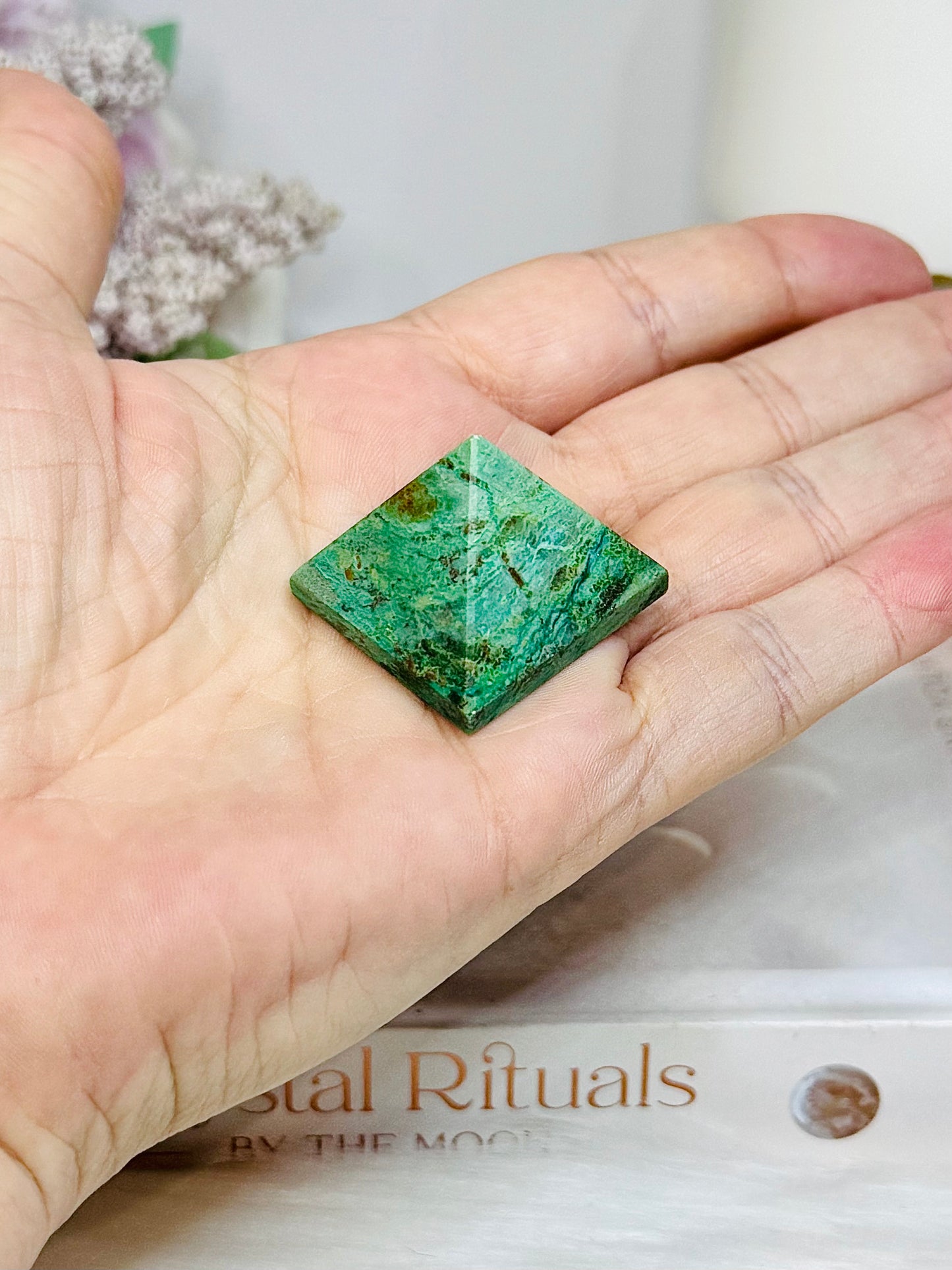 Small Natural Turquoise Pyramid 3cm