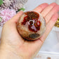 Druzy Red Moss Agate Sphere On Stand 271g