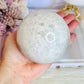 High Grade Absolutely Incredible Large Clear Quartz Druzy Sphere From Brazil 845grams