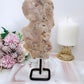 Druzy Pink Amethyst Natural Slab On Stand From Brazil 23.5cm