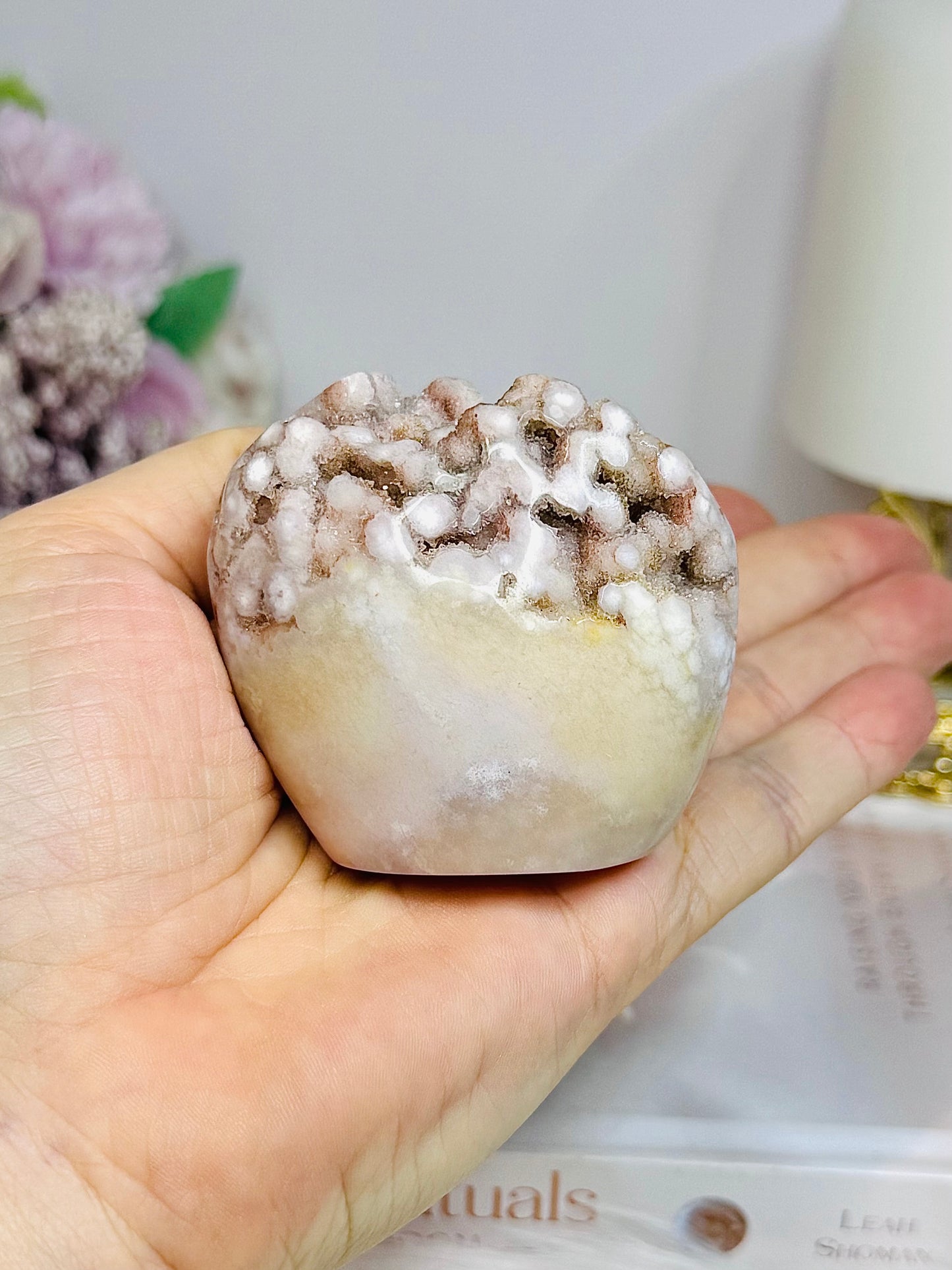High Grade Druzy Flower Agate Freeform 5.5cm