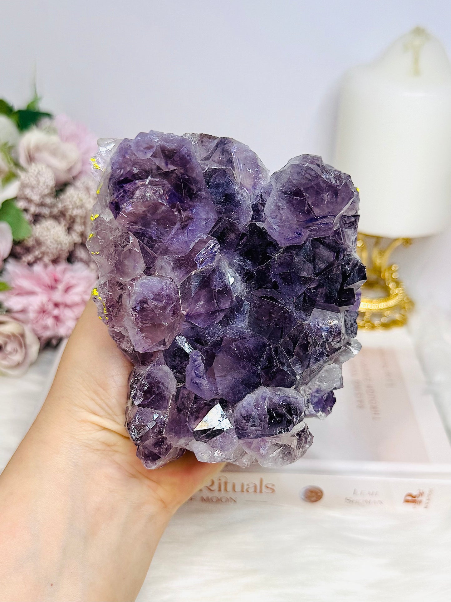 Large Amethyst Base Cut Cluster 11cm 886g