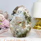 Large Green Flower Agate Freeform 11.5cm 538g