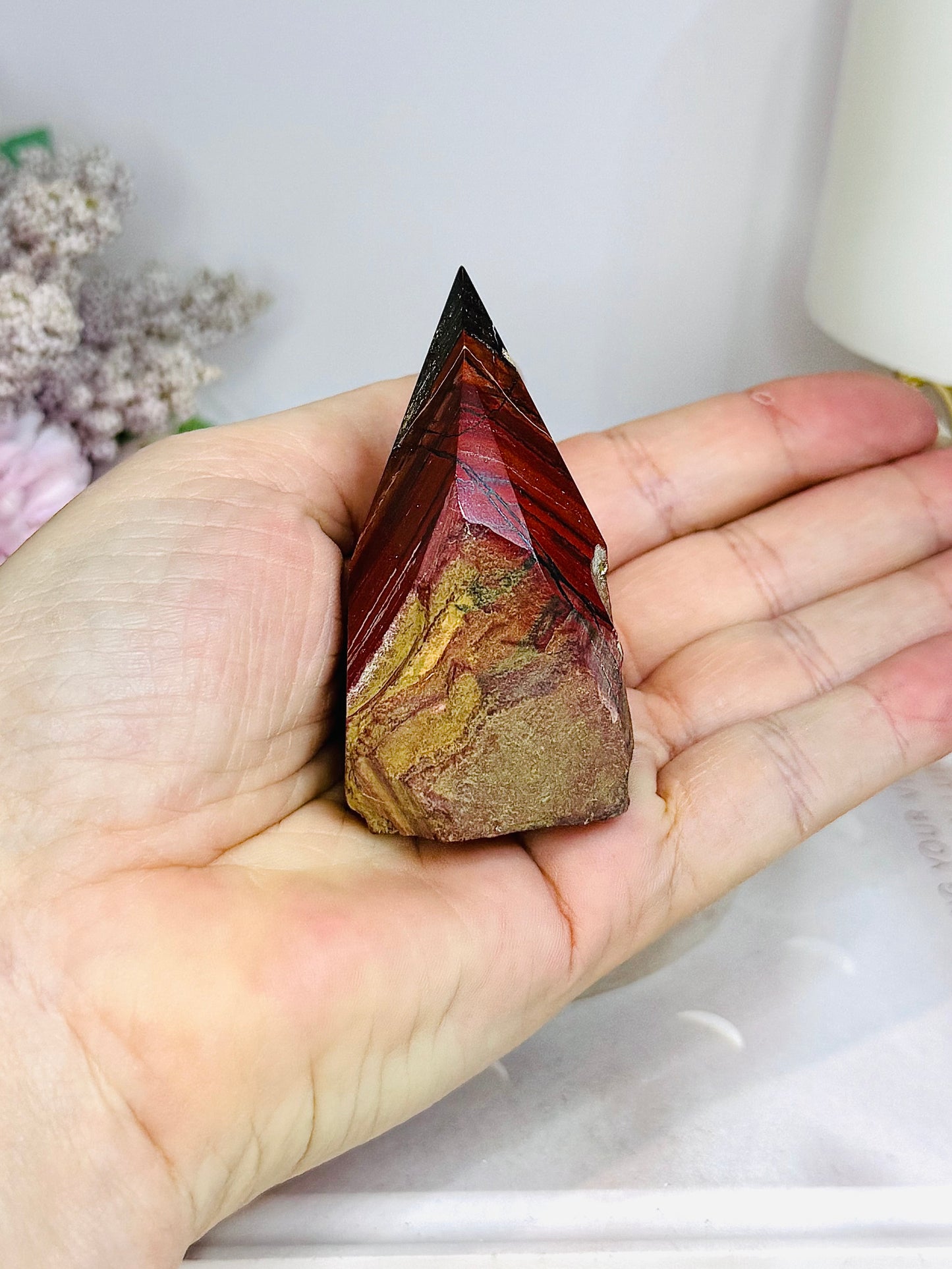 Banded Jasper Point 7cm