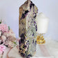 Absolutely Sensational Huge Naturally Formed Purple Cubed Fluorite in Matrix Carved Tower | Generator 22.5cm