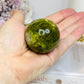 Green Opal Sphere on Stand 122g