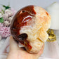 Large Carnelian Carved Skull 1.2KG 12.5cm ~ Discounted as it does not stand straight and needs the stand under the side to keep it up