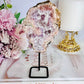 Natural Pink Amethyst Slab 15cm