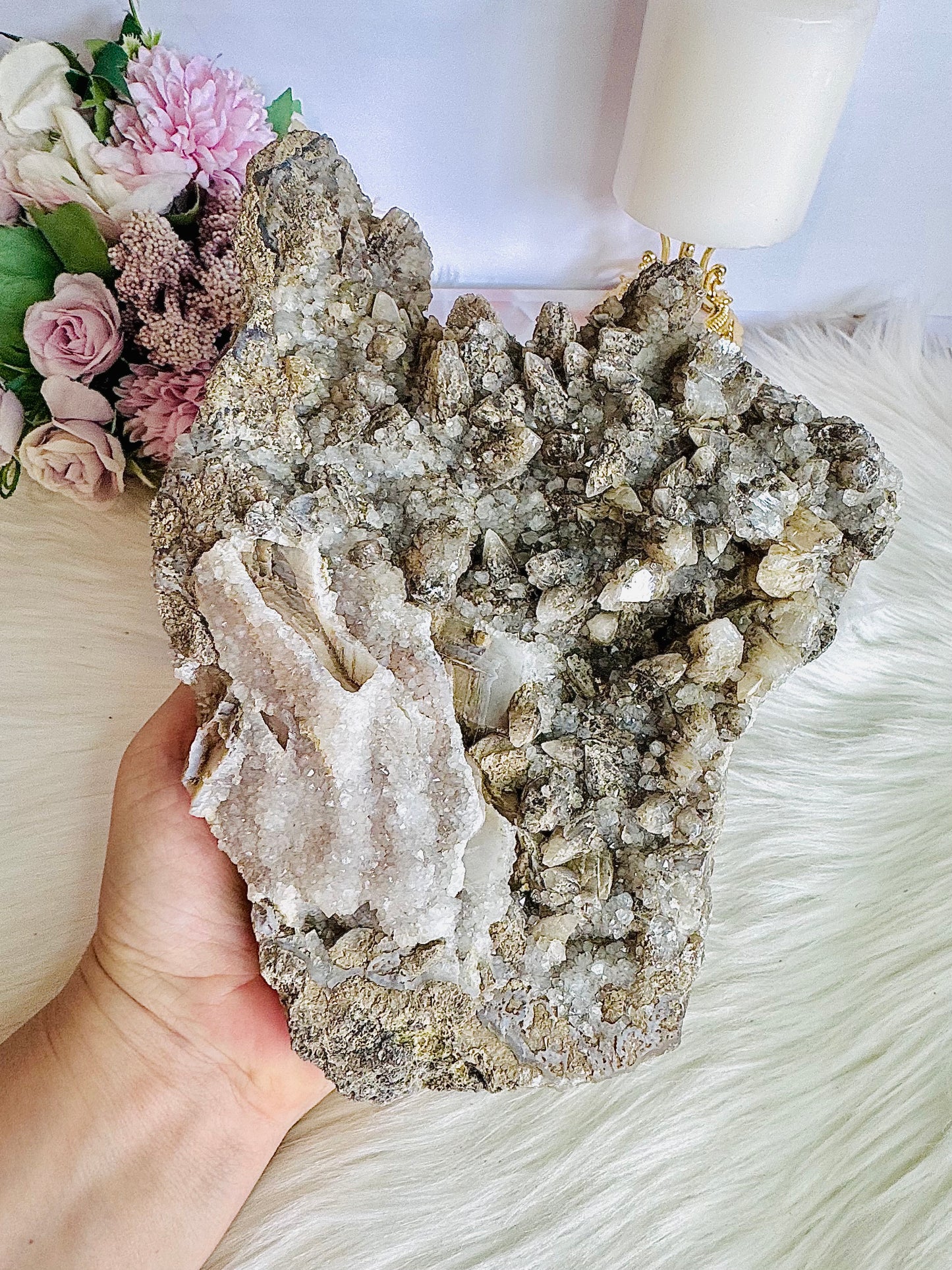 Sensational Natural Large 1.67KG Quartz Cluster Specimen