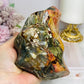 High Grade Ocean Jasper Carved Flame 13cm 1.1KG