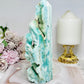 Large Blue Hemimorphite Druzy Tower 19cm
