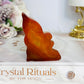 Carnelian Druzy Carved Fairy 6.5cm