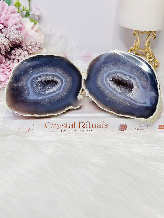 Absolutely Stunning Chunky Druzy Agate ‘Jewellery Box’ 10cm 804grams From Brazil