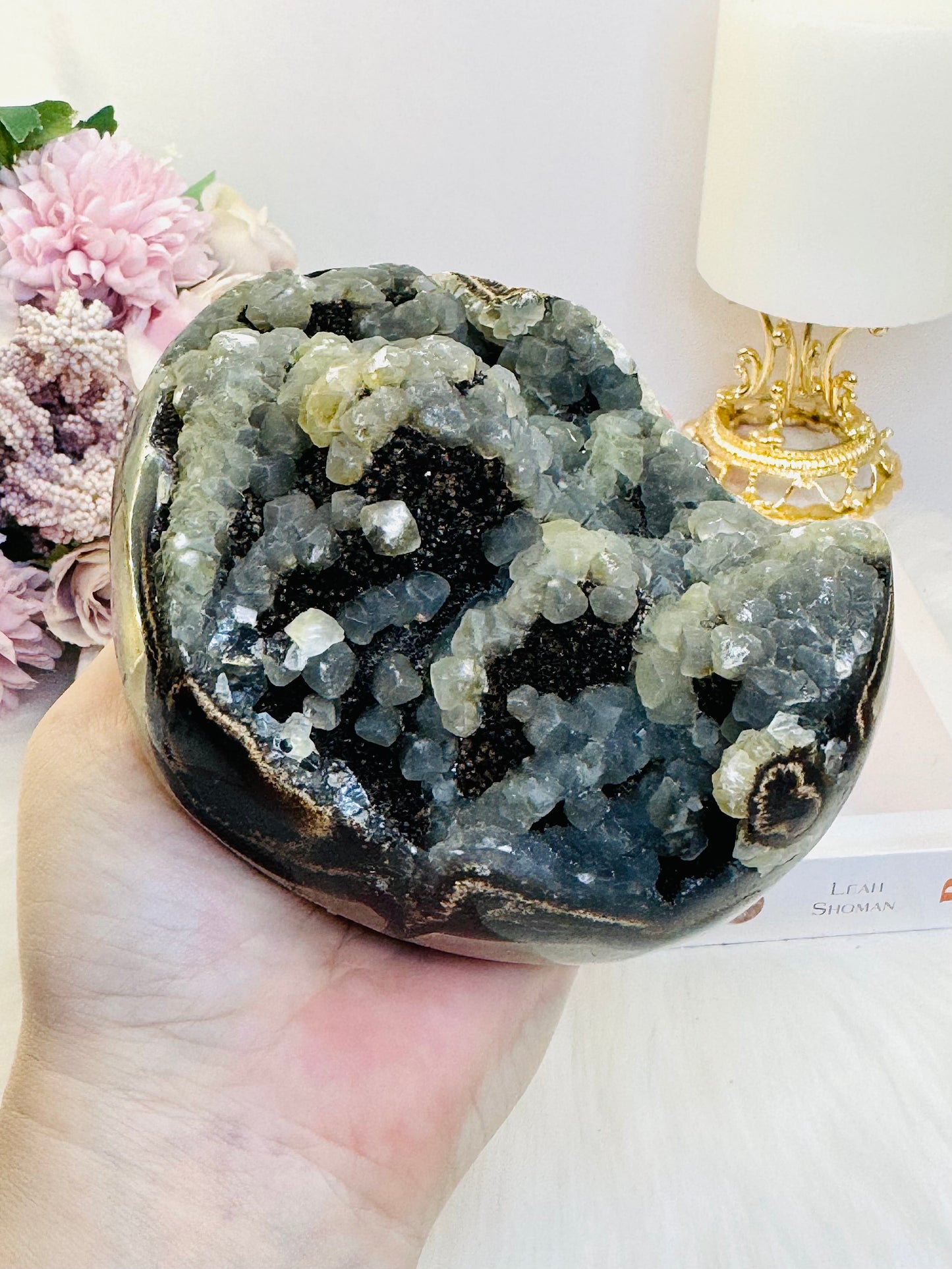 ⚜️ SALE ⚜️ WOW!!!!! Huge 1.25KG Septarian Dragon Stone Heart 13.5cm Absolutely Incredible