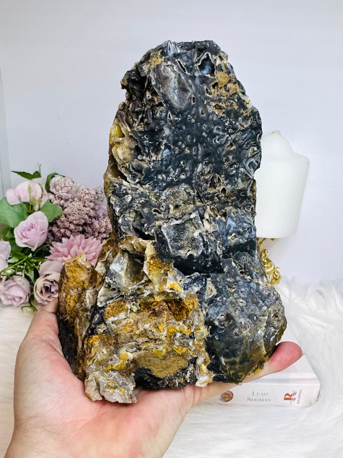 Large High Grade Druzy Agate Natural Freeform 18cm 1.3KG