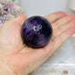 High Grade Purple Fluorite Sphere on Stand 199g