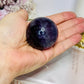 High Grade Purple Fluorite Sphere on Stand 163g