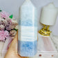 Huge 17cm Chunky Blue Calcite Tower 902g