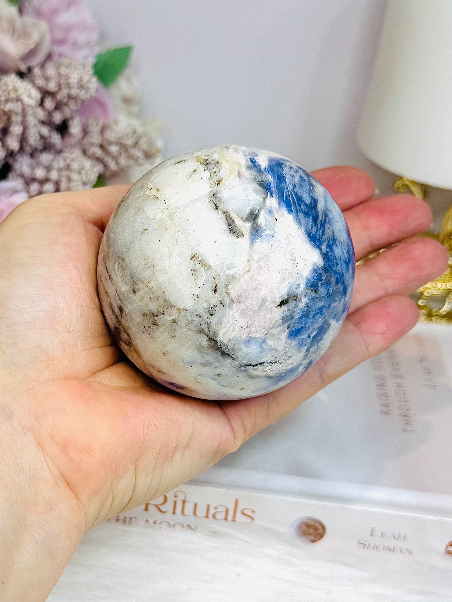 Large Afghanite Sphere on Stand 437g