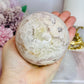 Large Druzy Pink Amethyst Sphere On Stand 630g