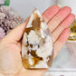 Natural Flower Agate Carved Freeform | Flame 10cm