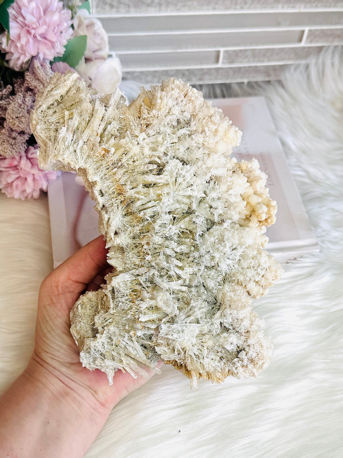 Large Natural Gypsum Selenite Specimen 21cm 578g