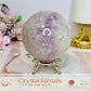 Large High Grade Purple Agate Sphere on Stand 851g