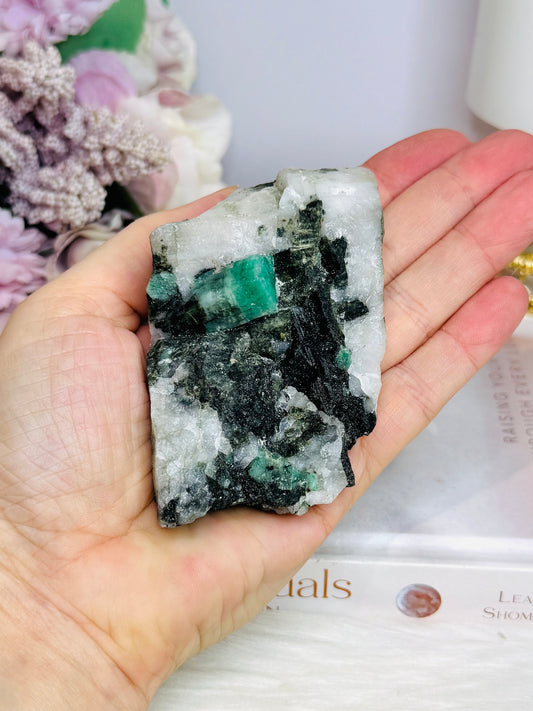 Natural Emerald On Matrix From Brazil 189g