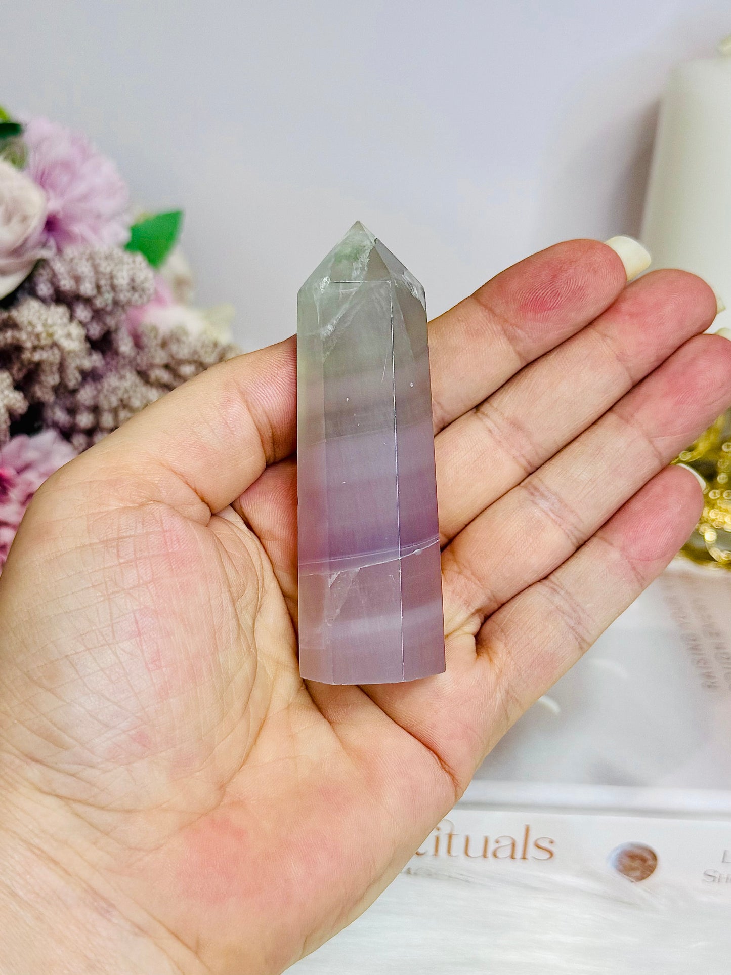 Pastel Fluorite Tower | Point 8cm