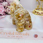 Stunning Resin Filled Flower Agate Elephant 11cm