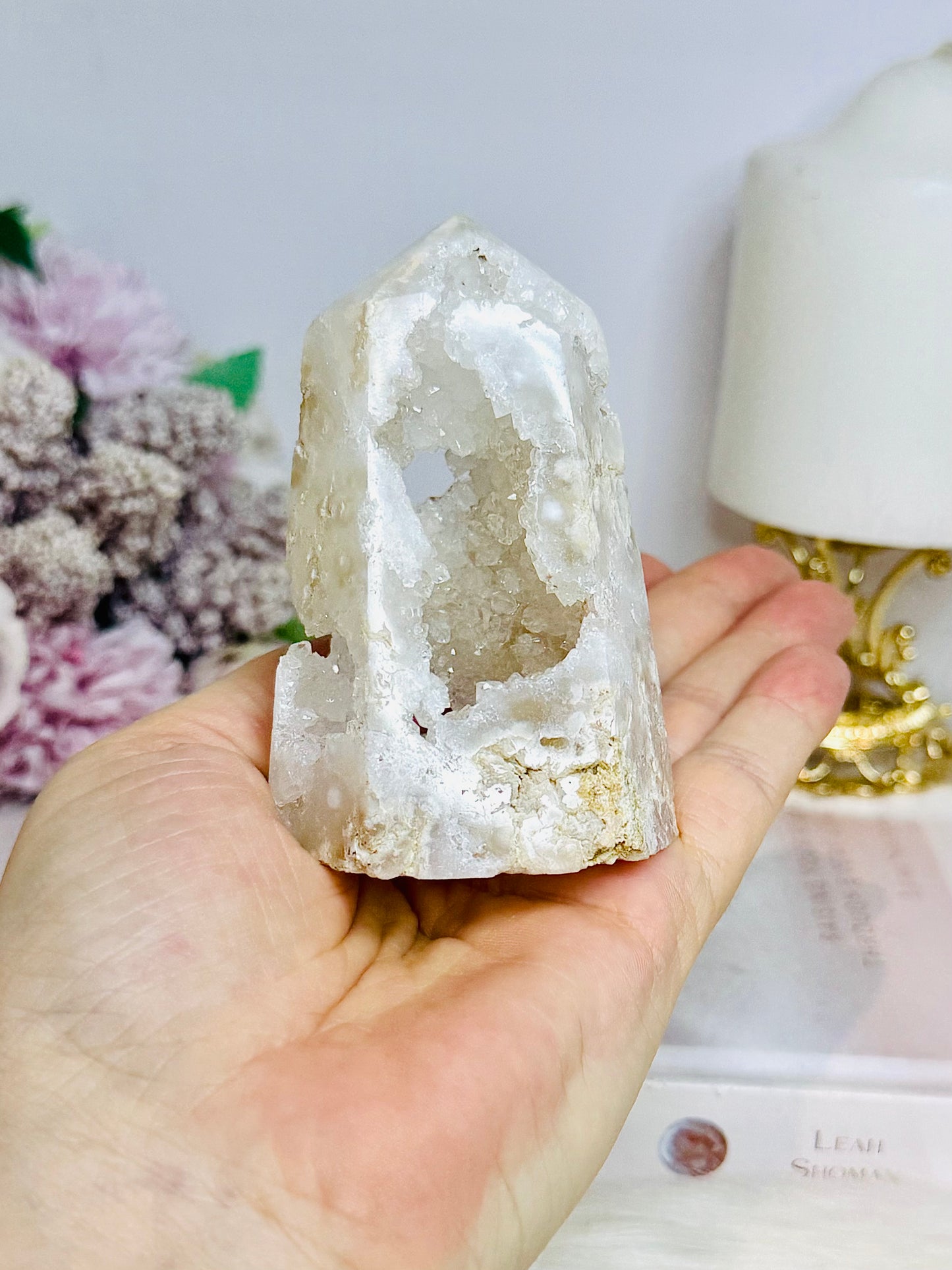Druzy Quartz Sparkling Tower 9cm