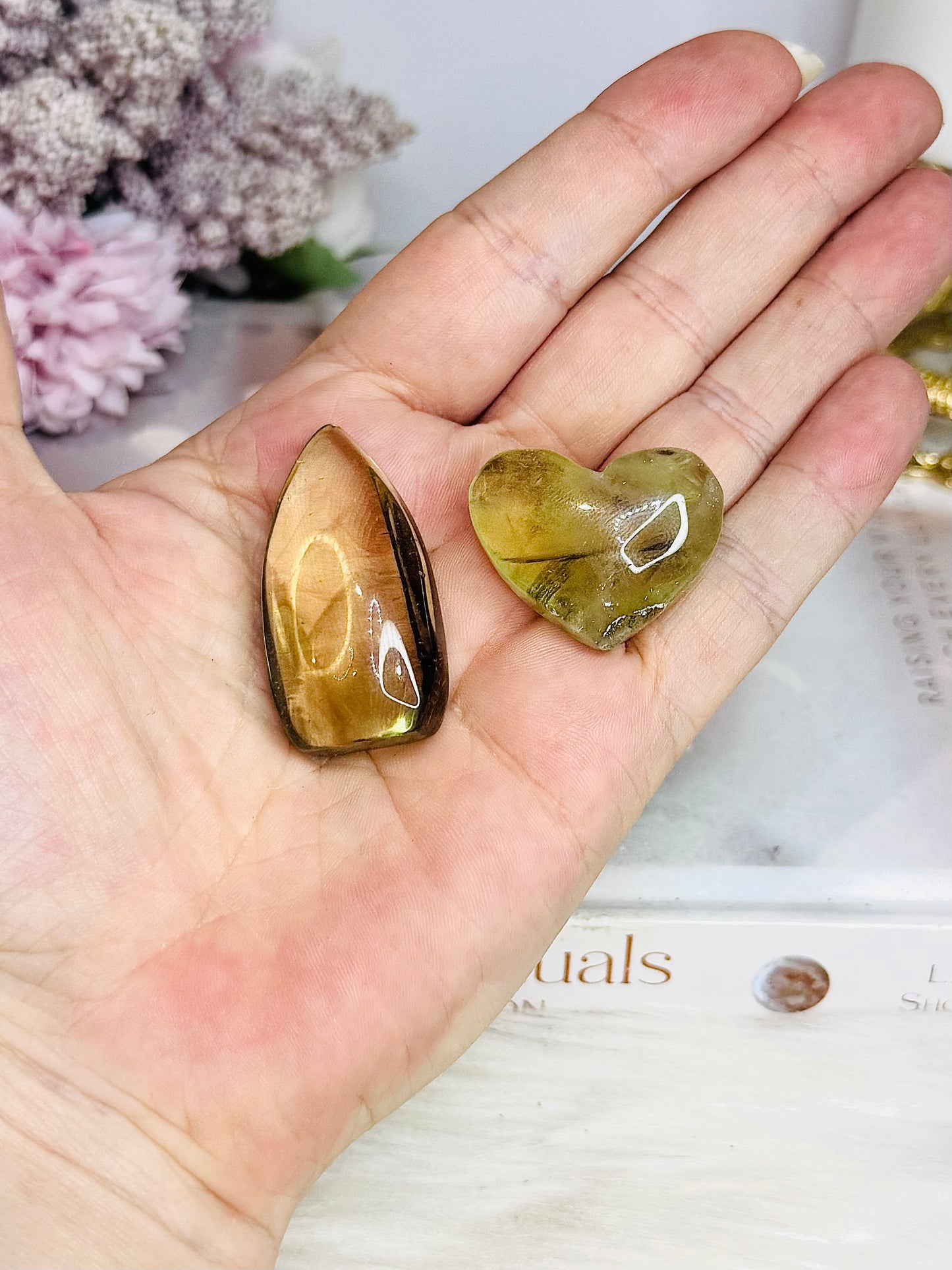 Citrine Small Freeform & Heart Set