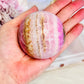 Classy & Fabulous Large Natural Pink Aragonite Sphere 410grams On Stand