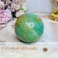 Druzy Sky Blue Quartz Sphere with Imperfections (chip) on Stand 360g