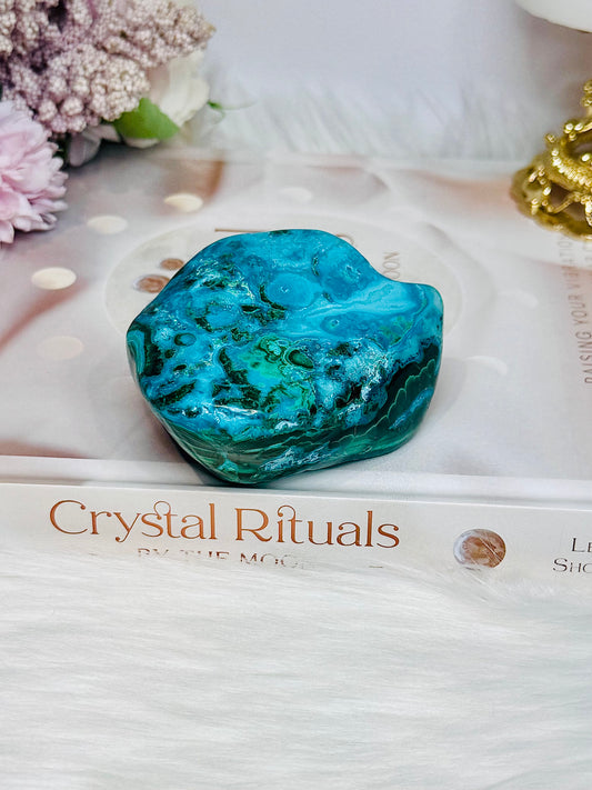 Natural Polished Chrysocolla with Malachite Specimen 8cm 273g