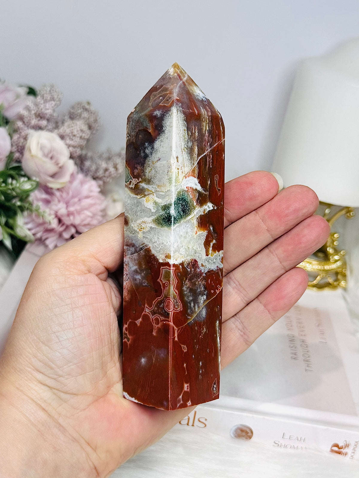 Large Jasper Tower 14cm