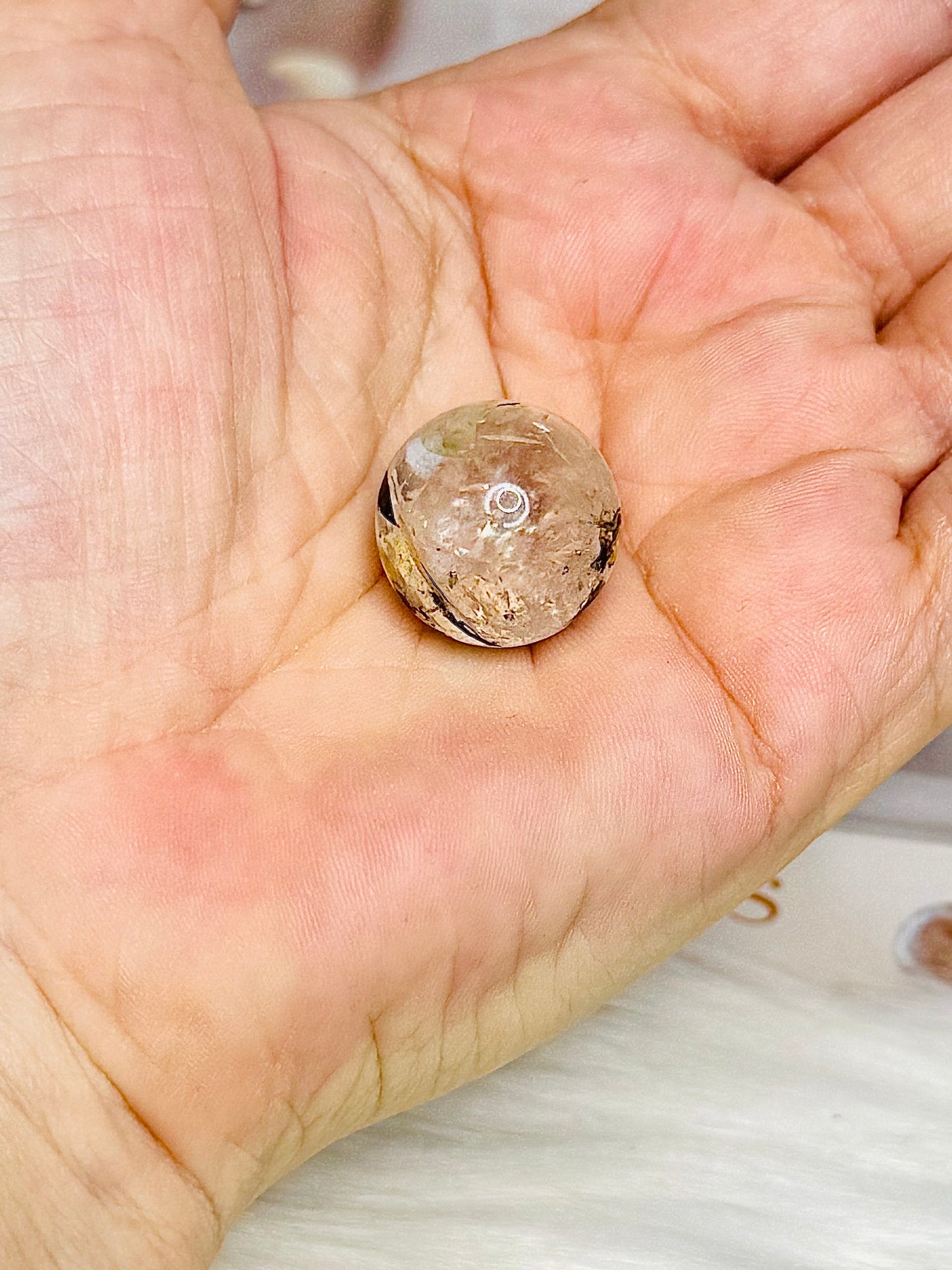 ✨ SALE ✨ Rare Mini Herkimer Diamond Sphere on Stand