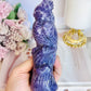 Large 15cm Lepidolite Carved Cockatoo Bird