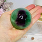 Green & Purple Fluorite Sphere on Stand 372g