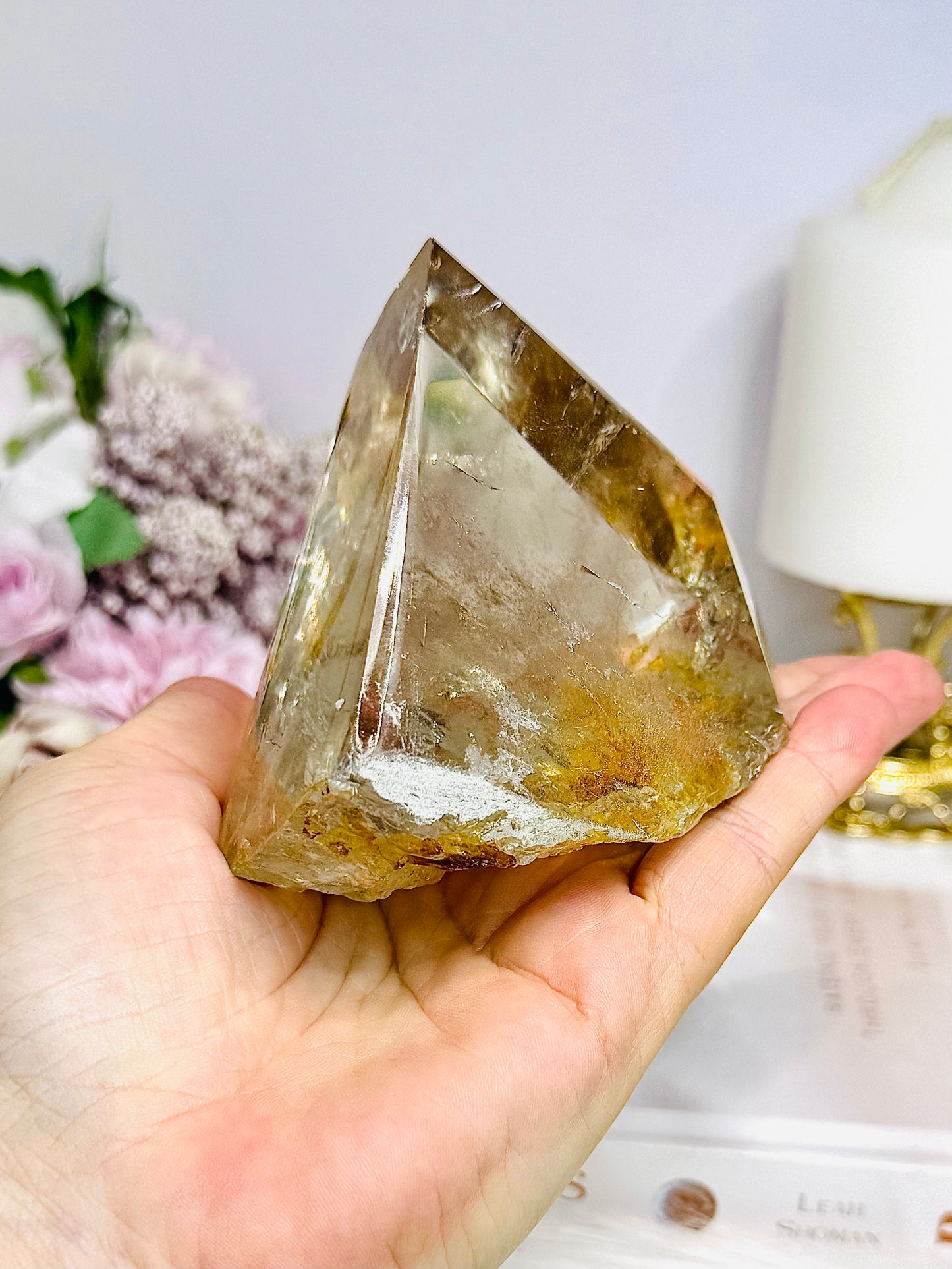 Natural Golden Healer Quartz Polished Freeform 10cm 421g