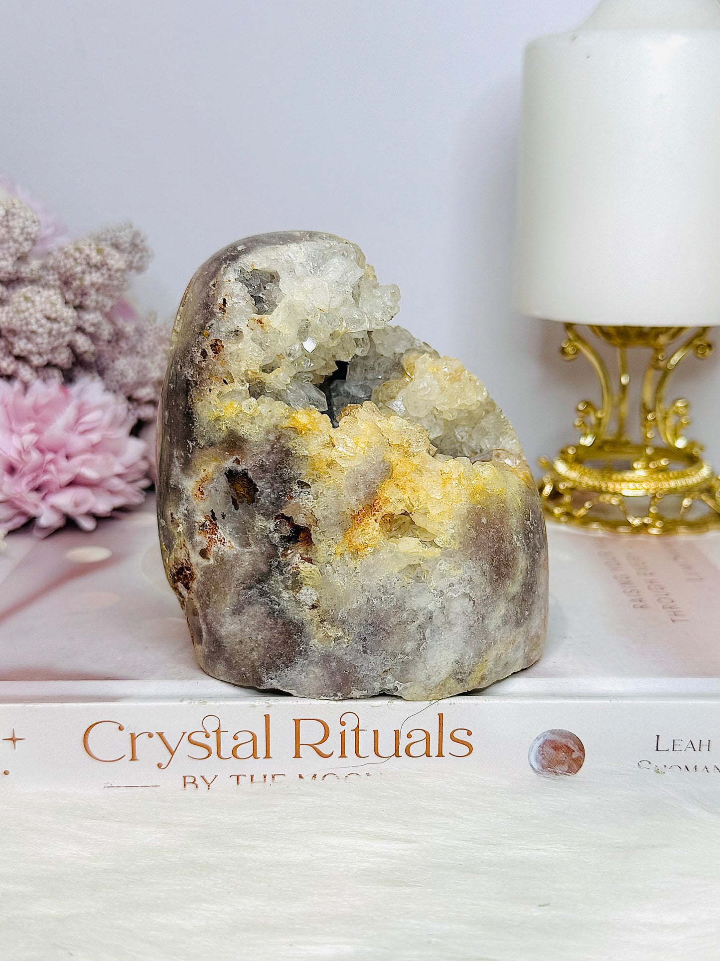 Natural Pink Amethyst Druzy Freeform 762g