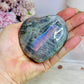 Labradorite Carved Heart with Flash 8cm