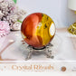 Large Mookaite Jasper Sphere on Stand 330g