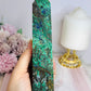 Large Azurite Malachite Stone Tower 18cm